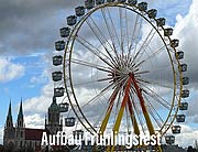 57. Fr&uuml;hlingsfest M&uuml;nchen 2023 auf der Theresienwiese 21.04.-07.05.2023 - u.a. Aufbaubilder vom 11.04.2023 (gFoto: Martin Schmitz)